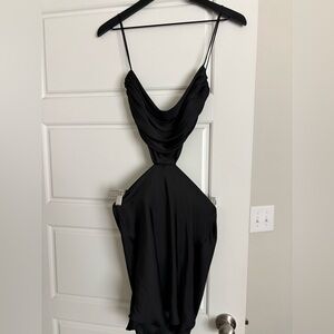Zara Black Backless Women's Dress